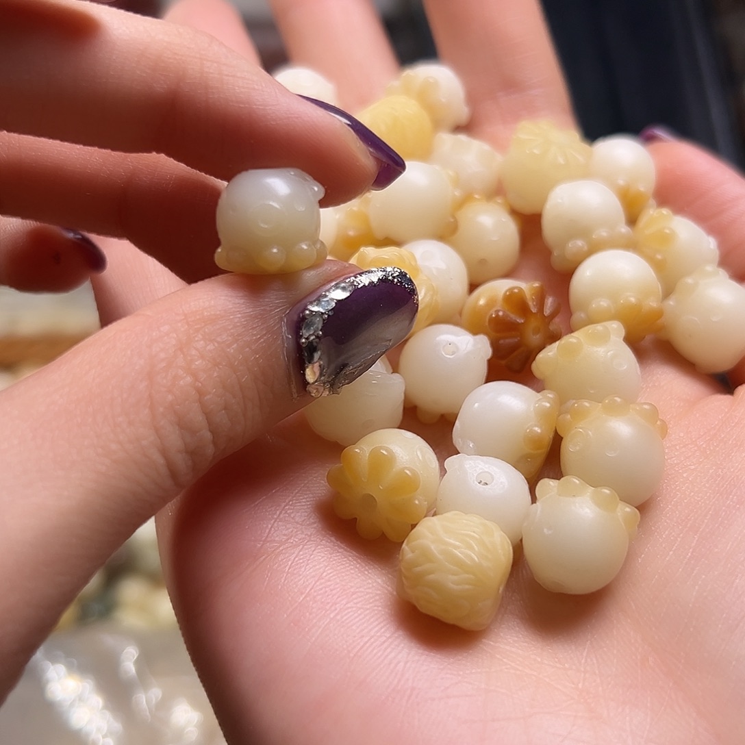 菩提根/象牙果吊坠22颗炭烤章鱼 两单宠三颗