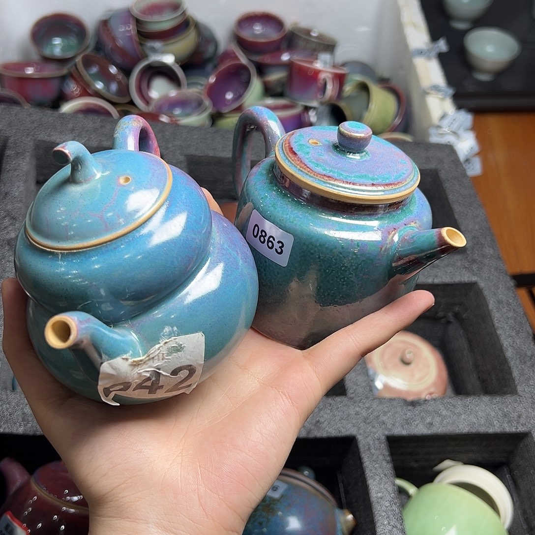 陶摆件窑口自销原矿钧瓷