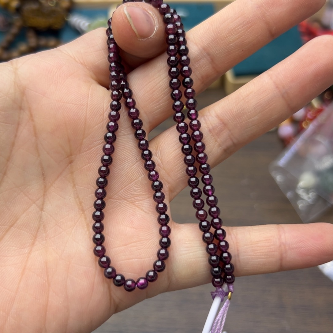 石榴石手串未镶嵌023
