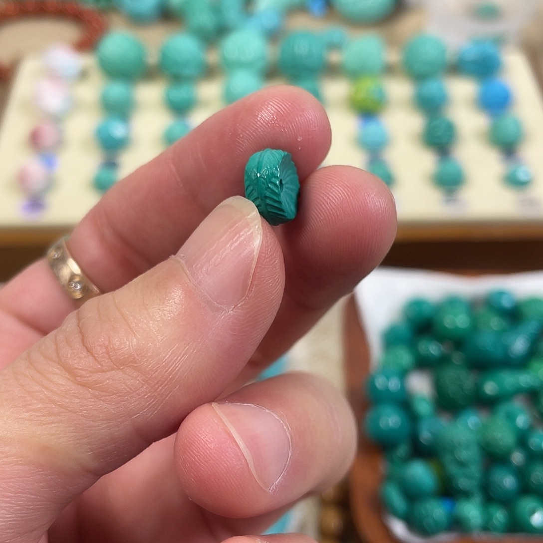 手工雕刻配饰配珠手串尺寸10