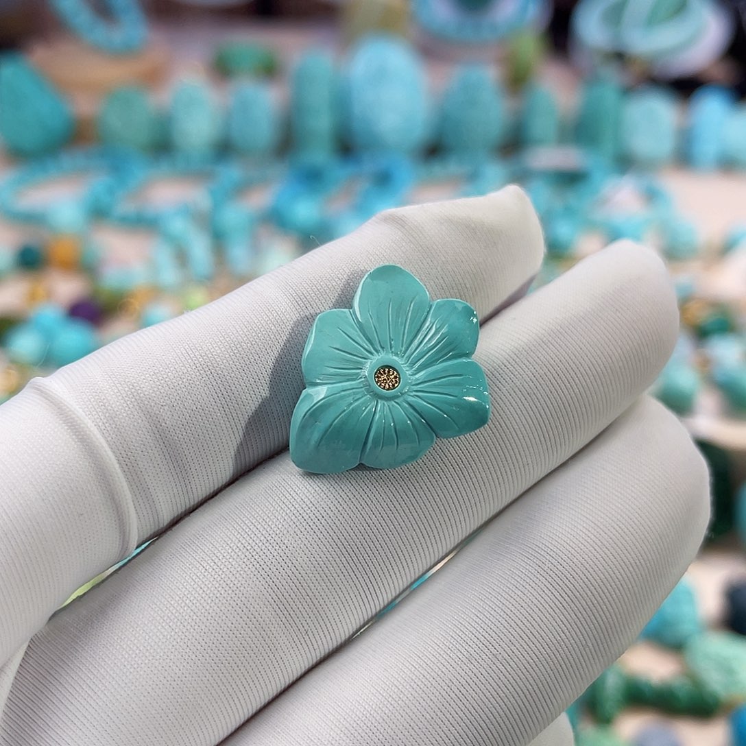 绿松石珠宝奇石未镶嵌