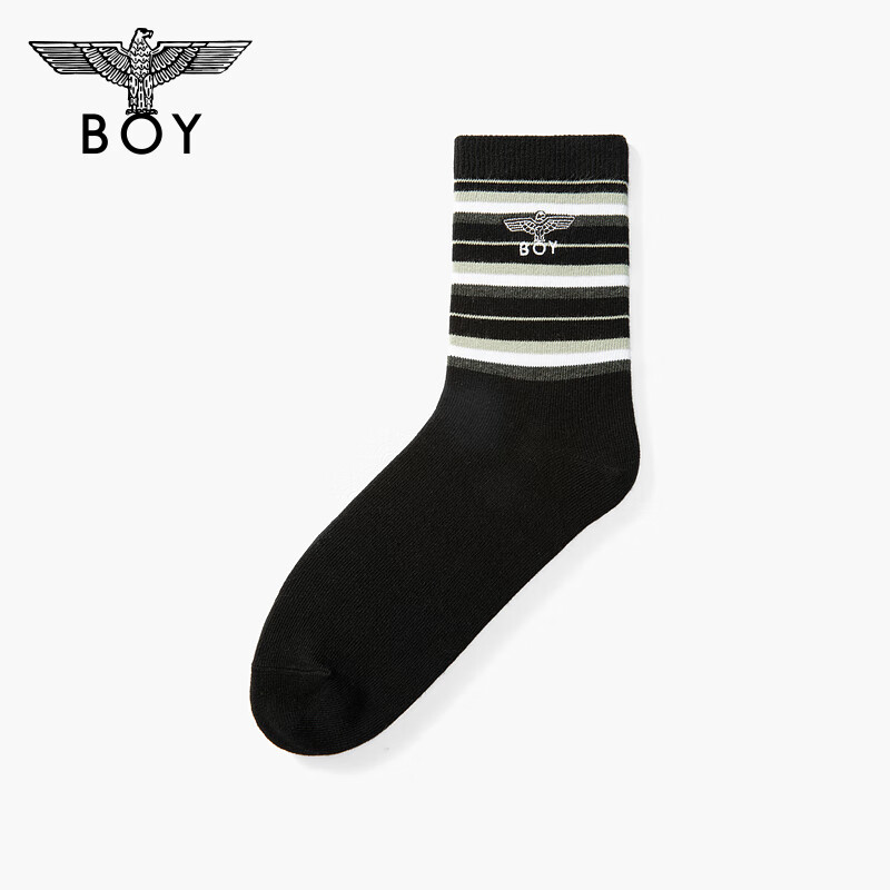 BOYLONDON25新款夏季男女同款中筒舒适街头潮牌休闲袜子N81009