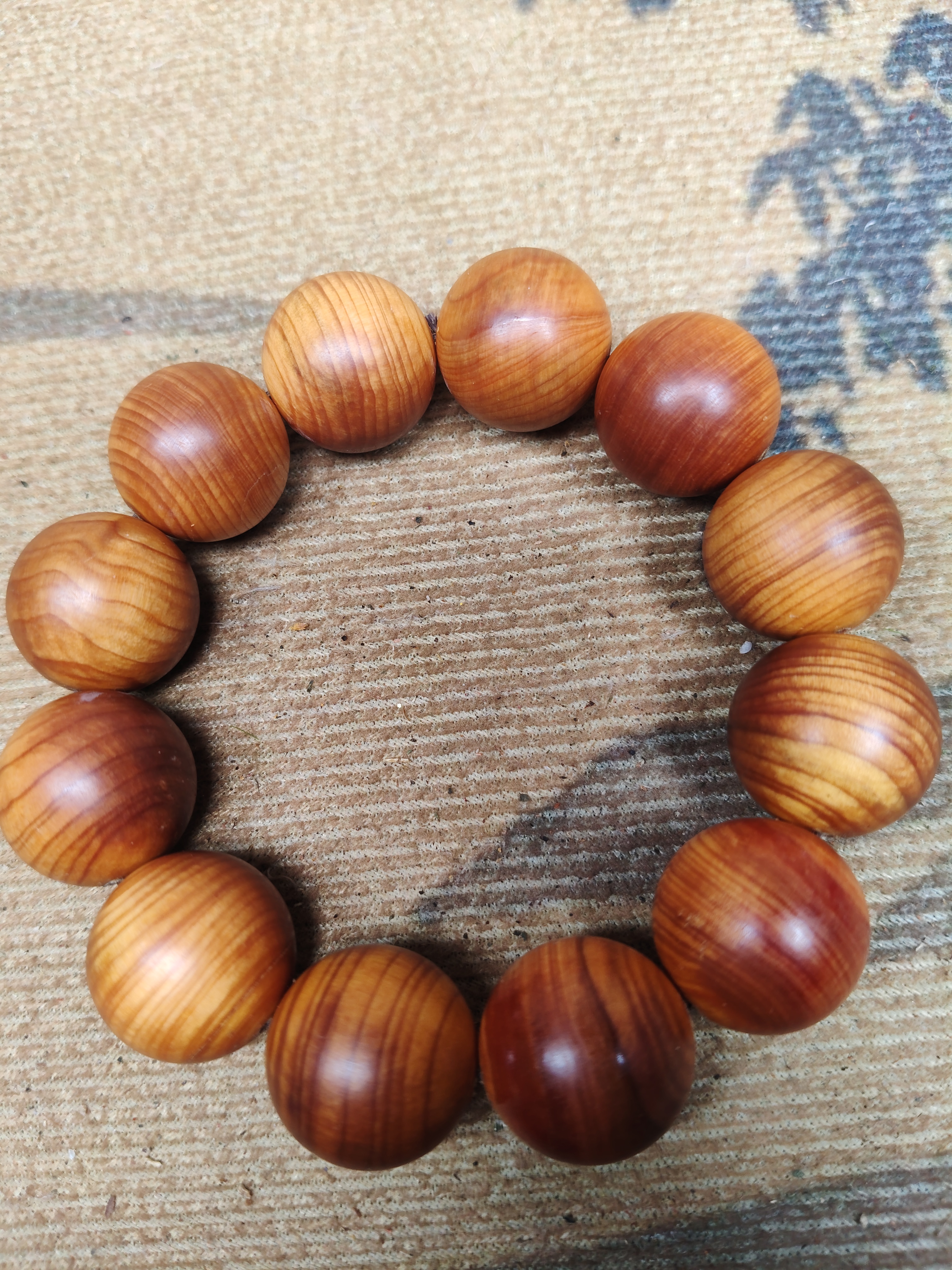 陈化料2.0手串高油高密崖柏手串