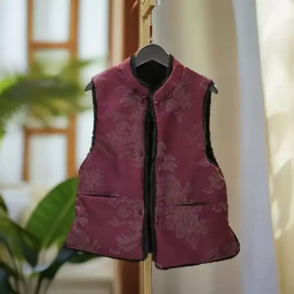 新中式双面穿马甲