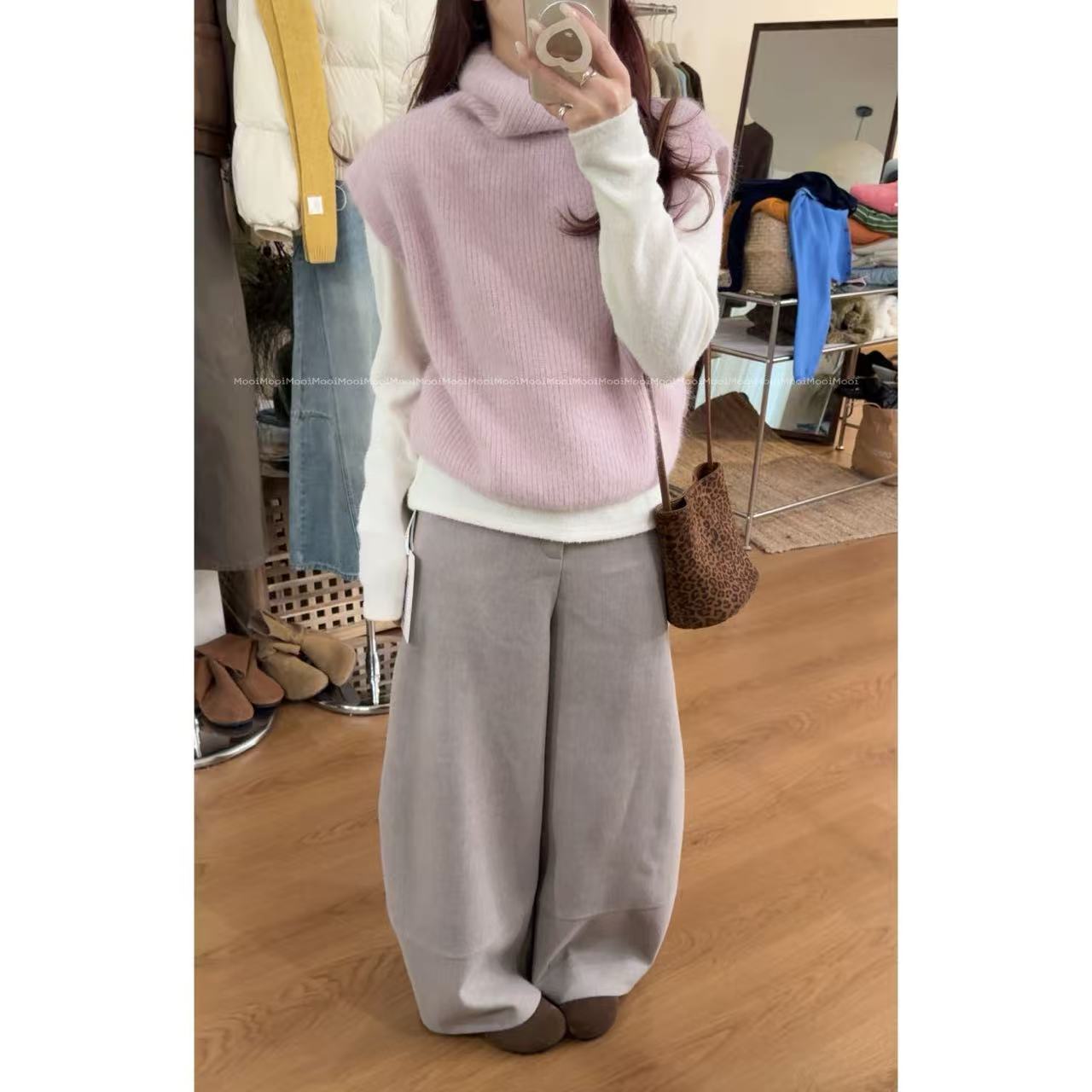 【mooi】'高智感'秋冬新款韩版ins风小众设计感马甲