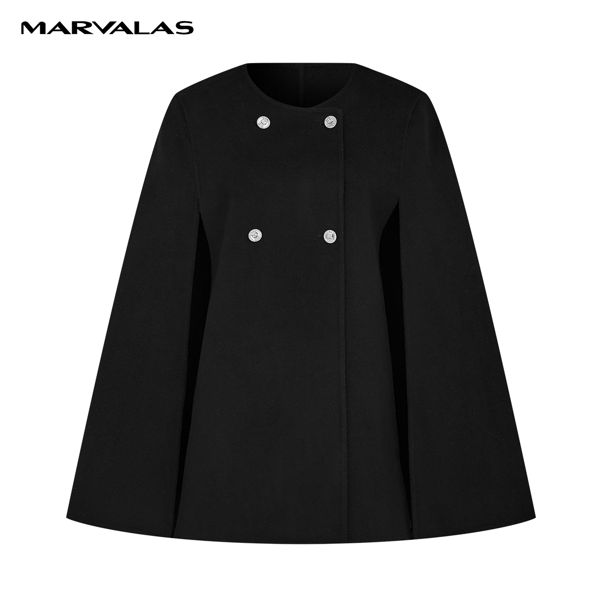 【粉丝专属】M426307177曼德诗全羊毛外套2023冬季一手长双面呢大衣