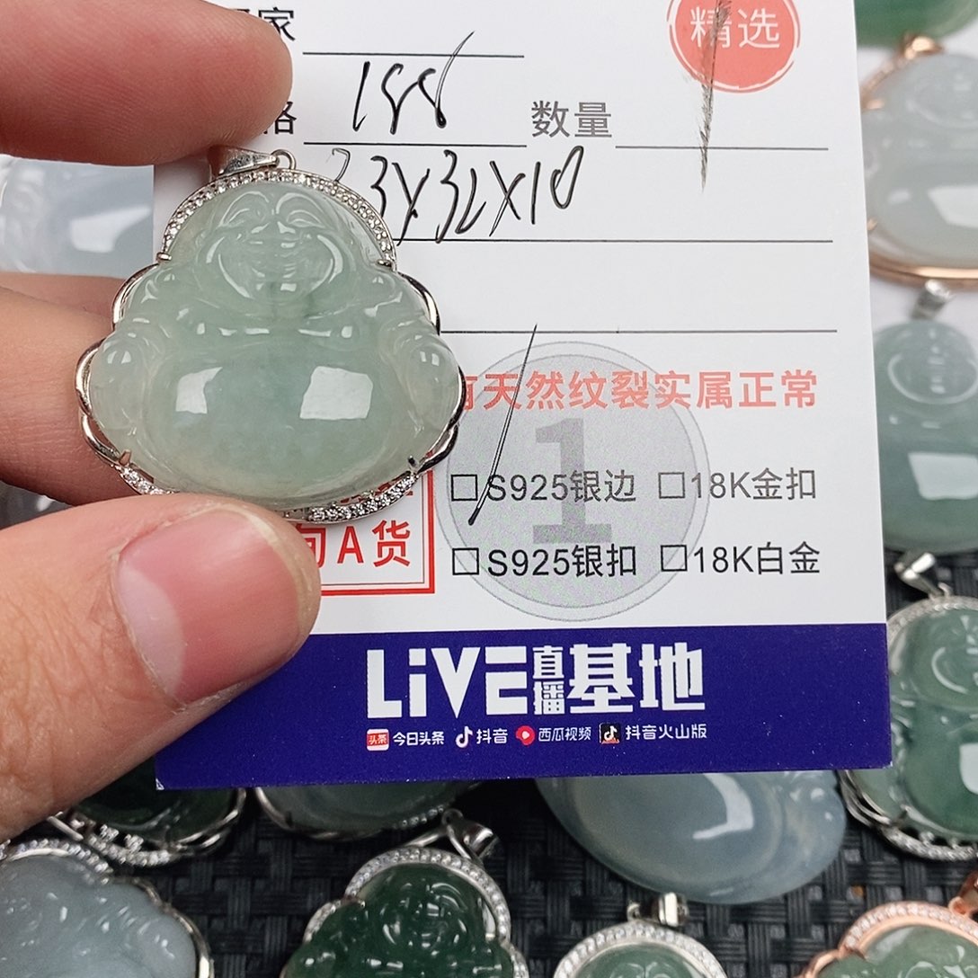 翡翠银S925镶嵌颈饰