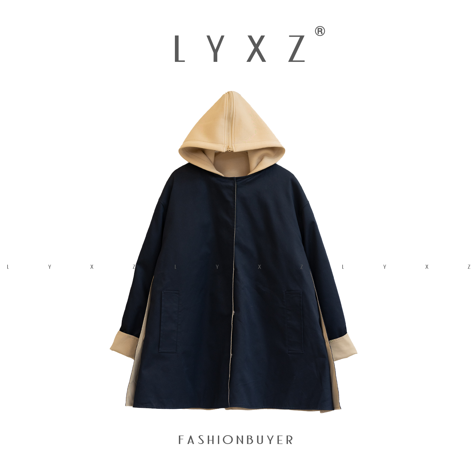  LYXZ x 【寻野】无袖卫衣加圆领保暖羽绒服冲锋衣外套76164