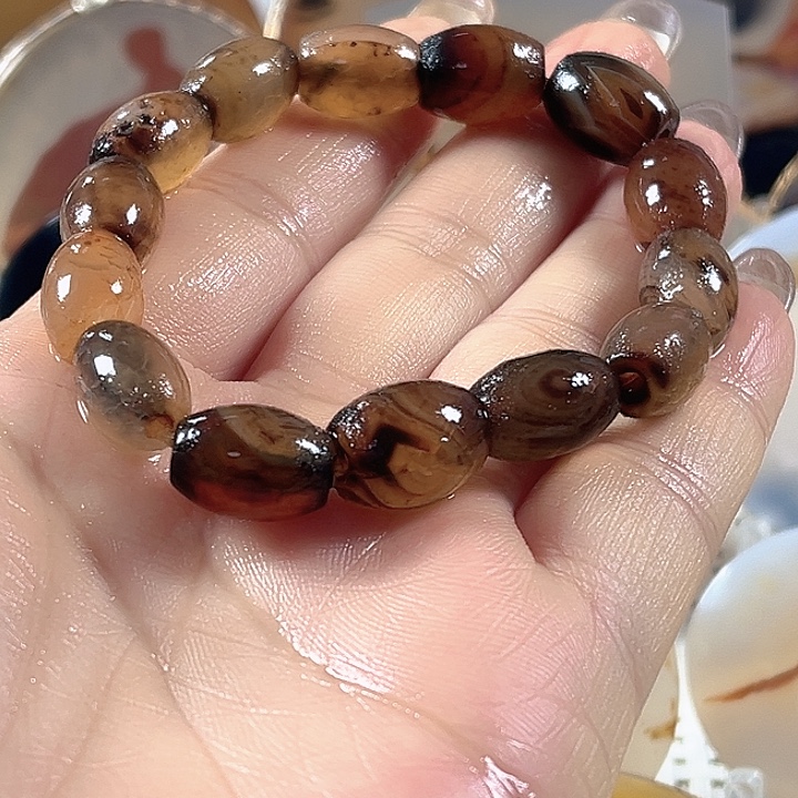 玛瑙/玉髓合金颈饰