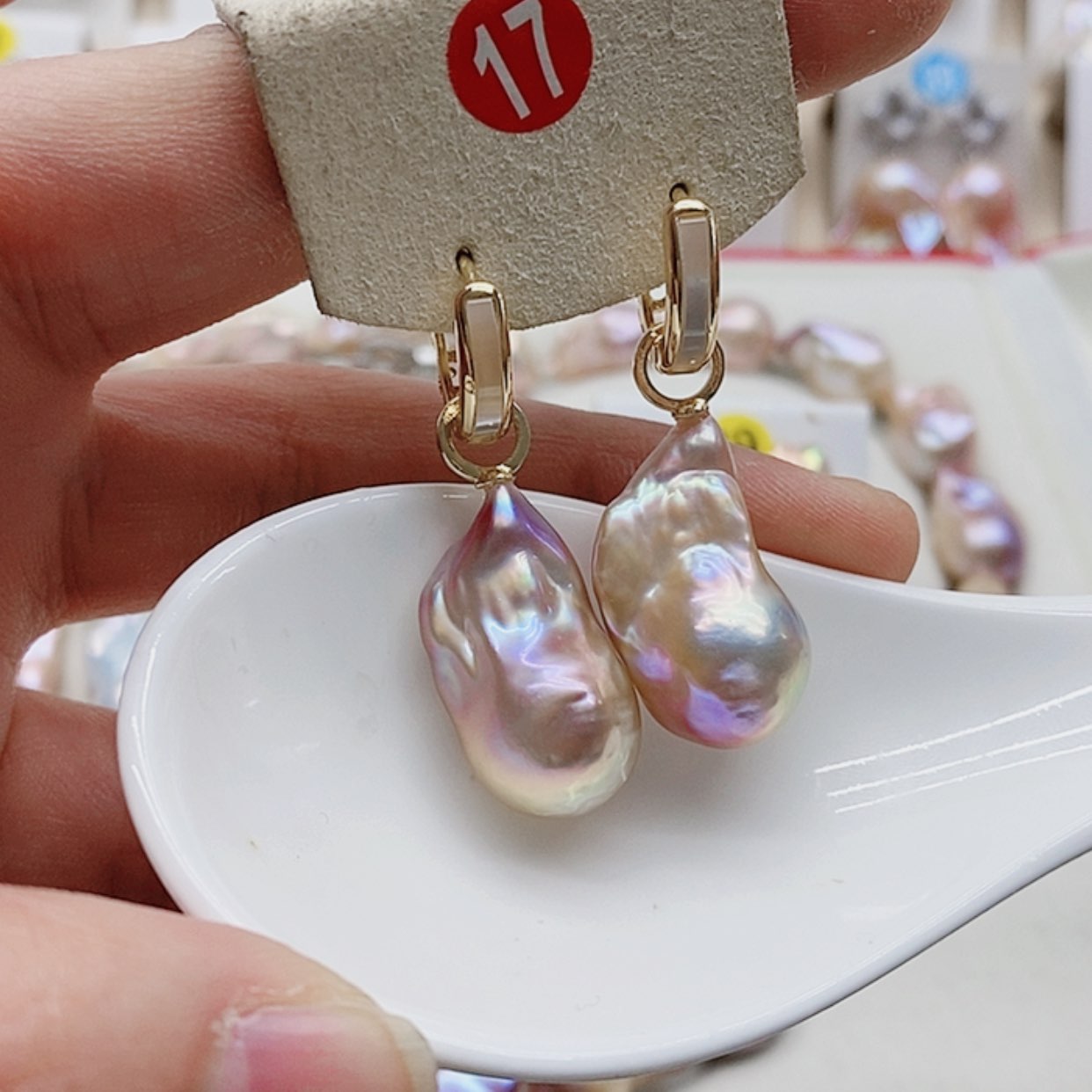 【闪购商品】淡水珍珠耳饰银S925镶嵌