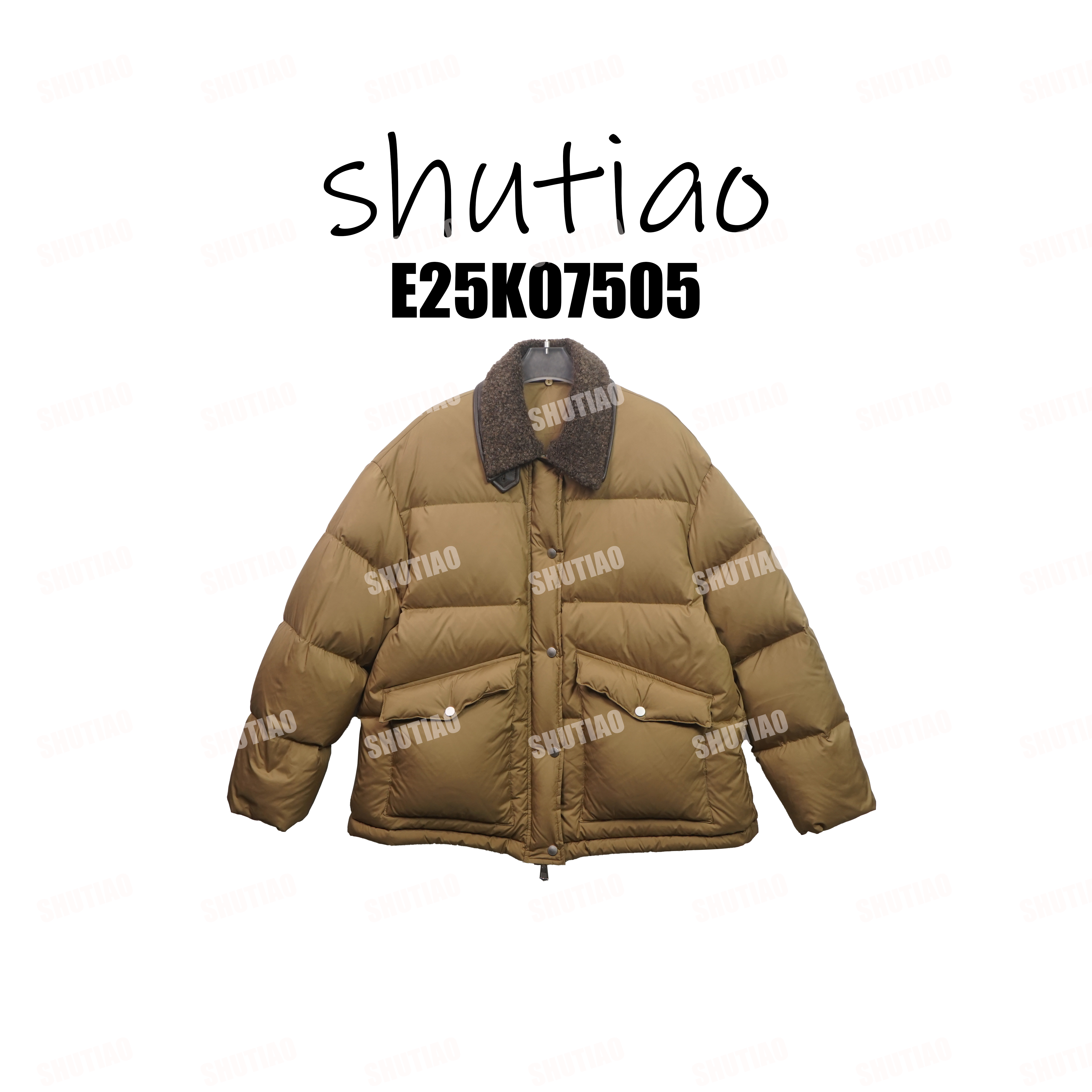 【SHUTIAO】2025冬季：新款小众设计款羽绒服E25K07505