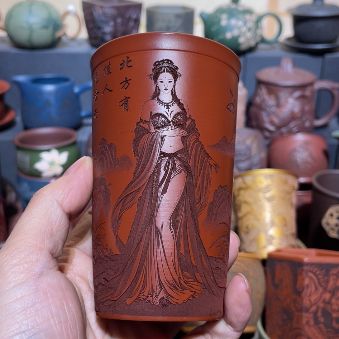 原矿紫砂手工主人杯