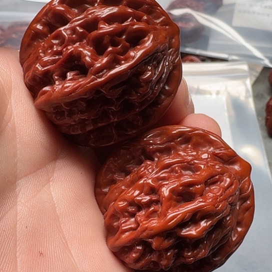 吊坠文玩核桃虎头080