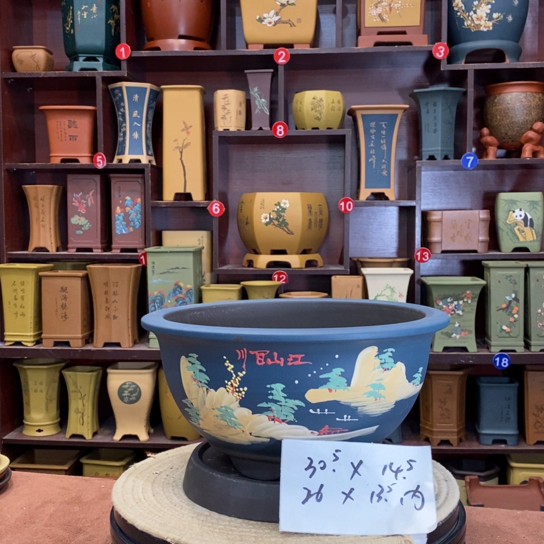 紫砂花盆紫砂花盆