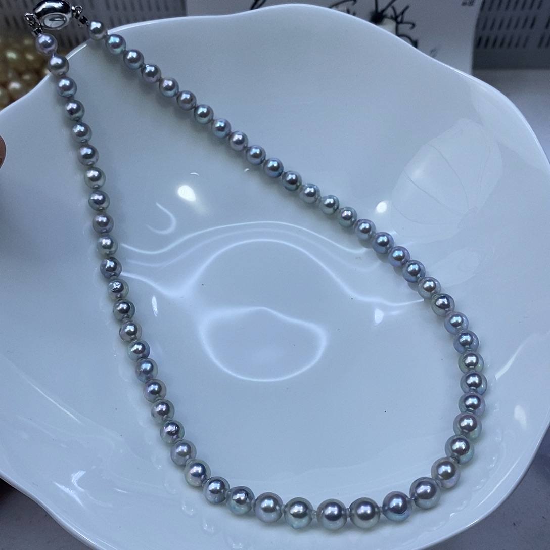 颈饰海水珍珠银S925镶嵌