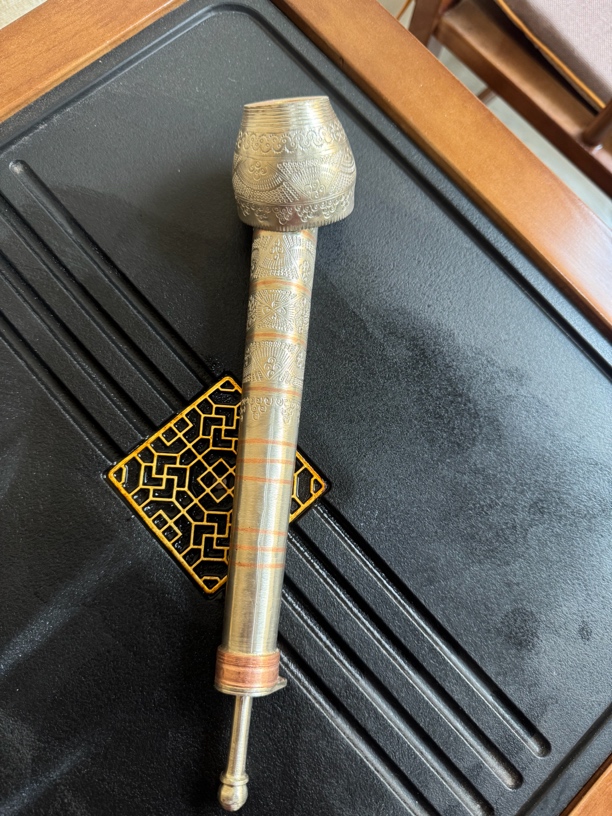 手工高镍白铜手把件