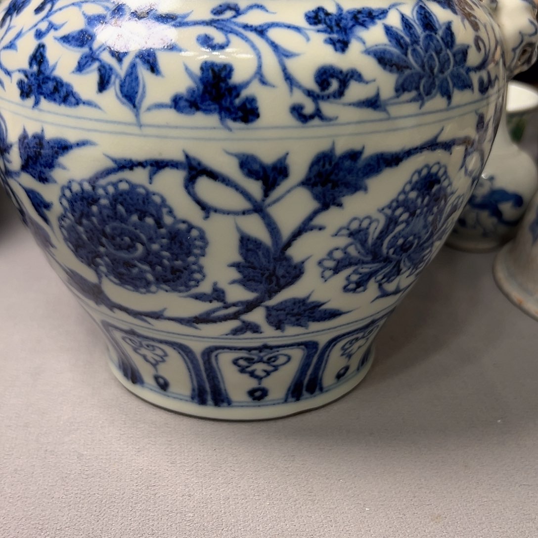 罐子用****7青花瓷器罐子一个