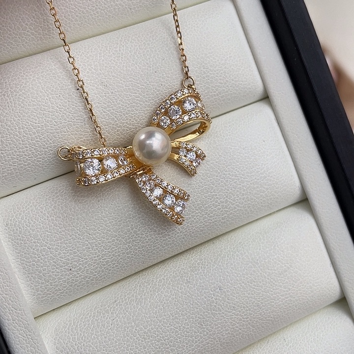 吊坠(不含链)海水珍珠银S925镶嵌