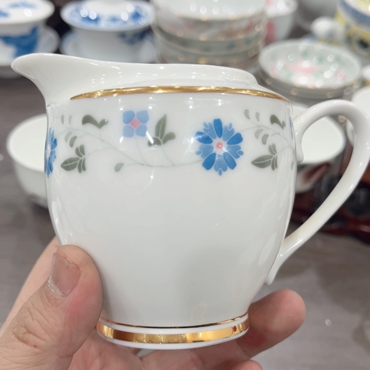 壶釉下五彩的瓷器和瓷器