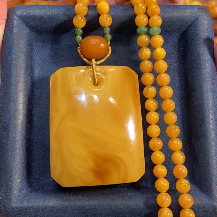 蜜蜡颈饰未镶嵌蜜蜡