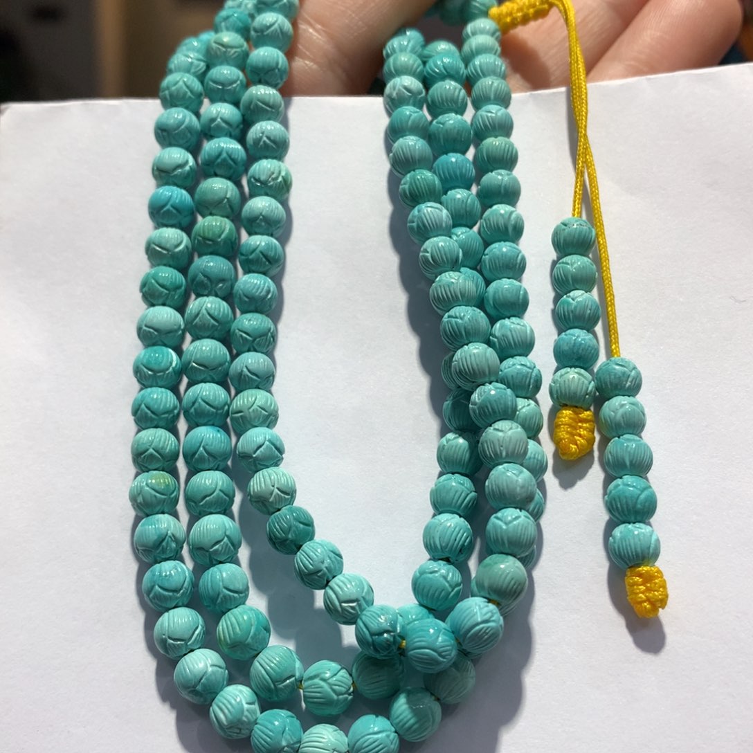 未镶嵌绿松石长链