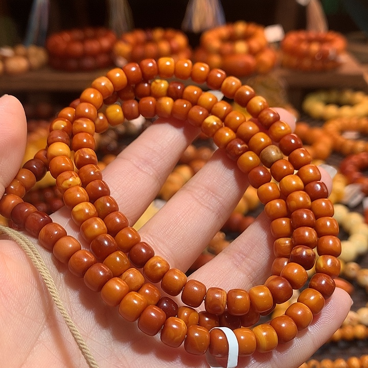 蜜蜡未镶嵌手链蜜蜡手链