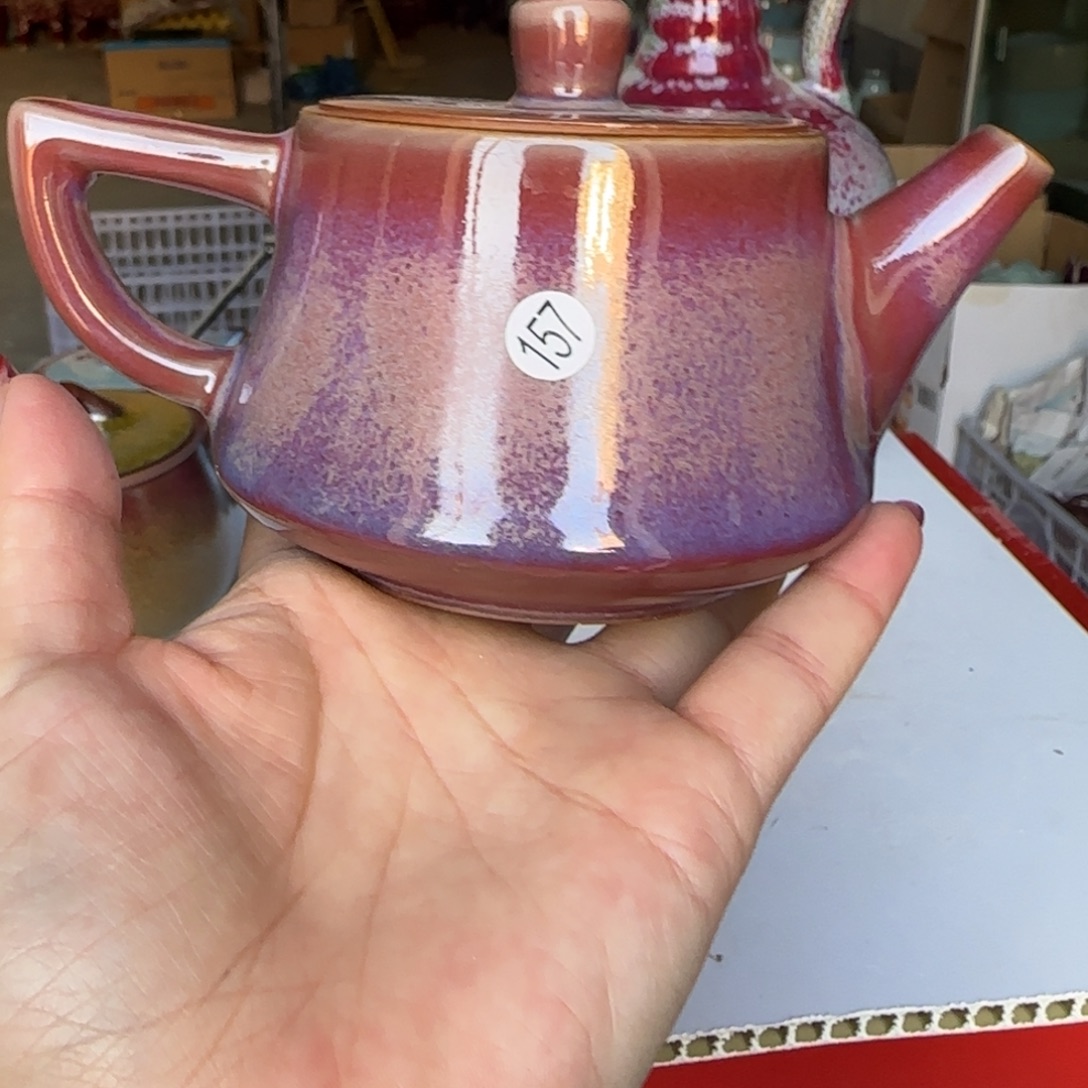 摆件瓷郑家钧窑摆件微