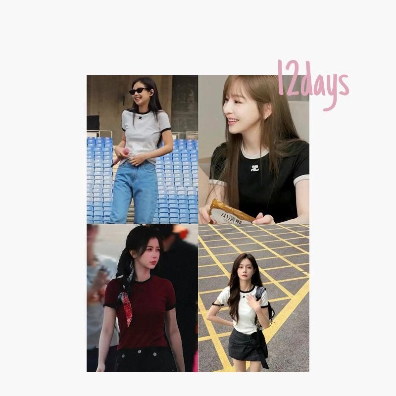 12days | 【Jennie欣欣子同款】25新款C*三色短袖正确版 | 25065