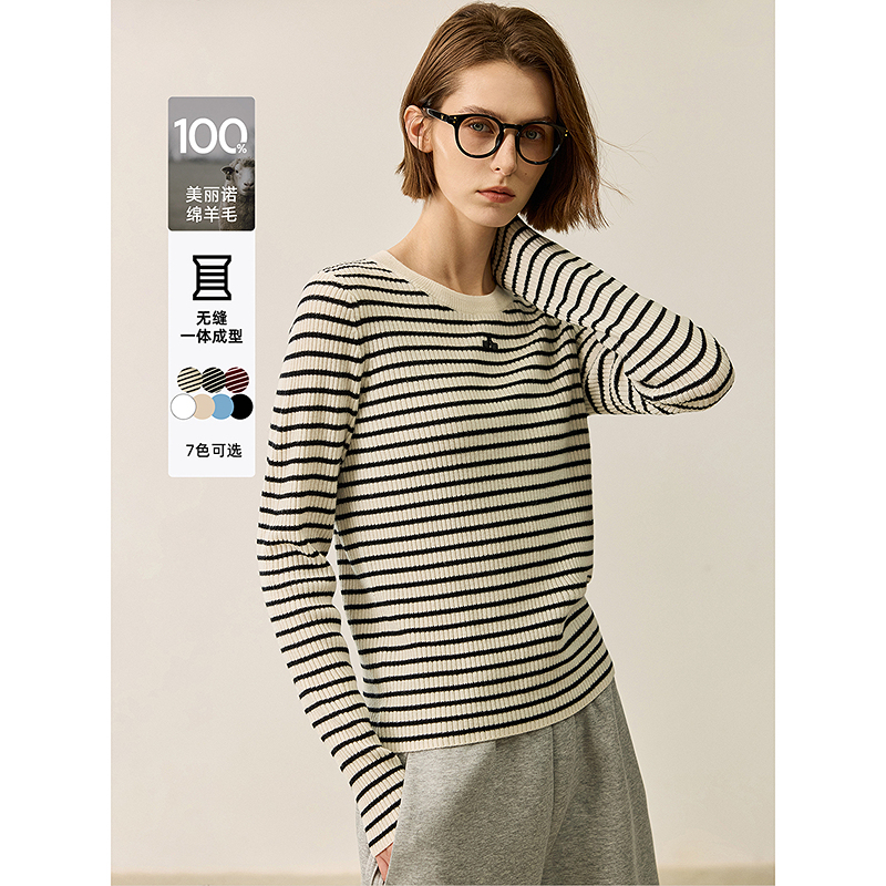LILY2024冬新款女装毛针织衫124409TK992
