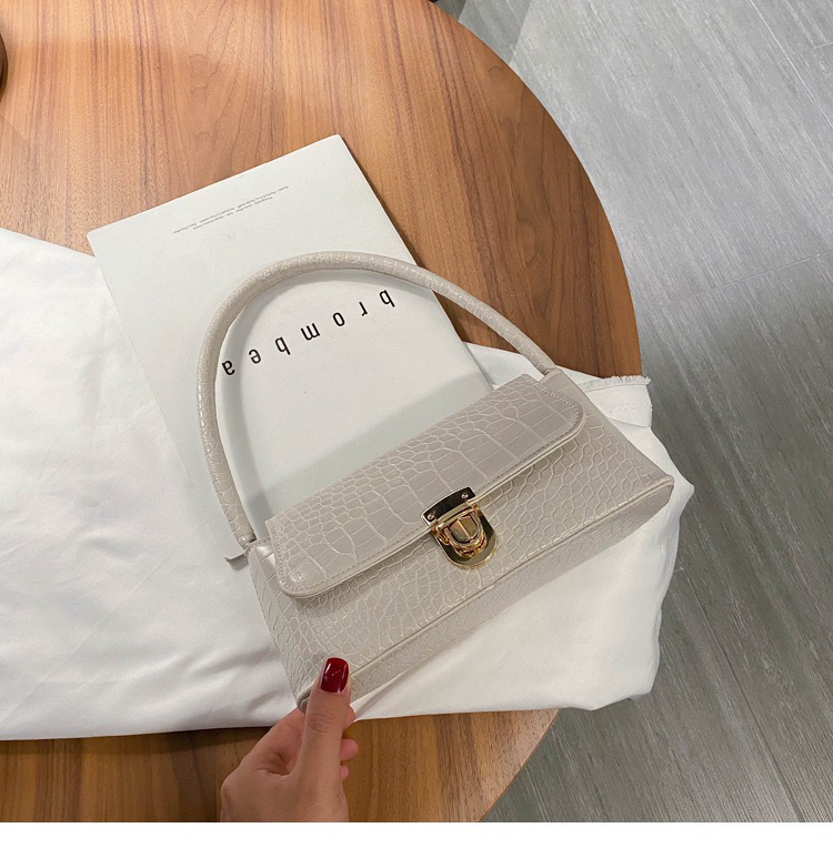 2025网红时尚包包女新款潮韩版石头纹手提单肩包腋下包