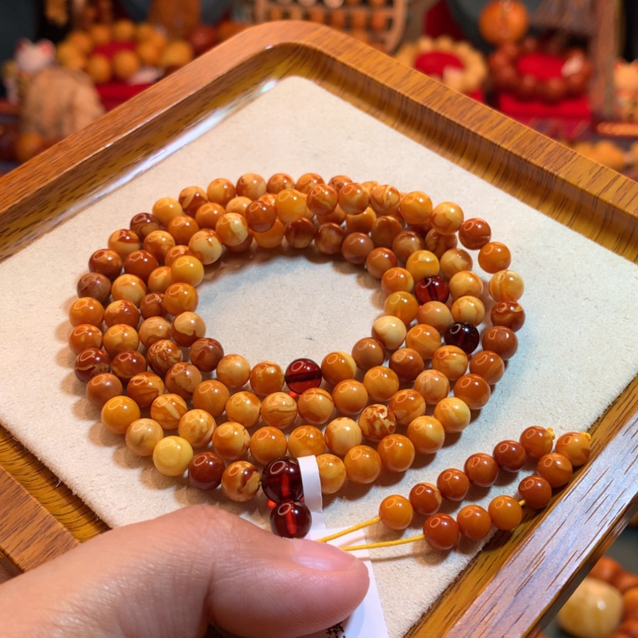 【闪购商品】蜜蜡手链未镶嵌蜜蜡手链
