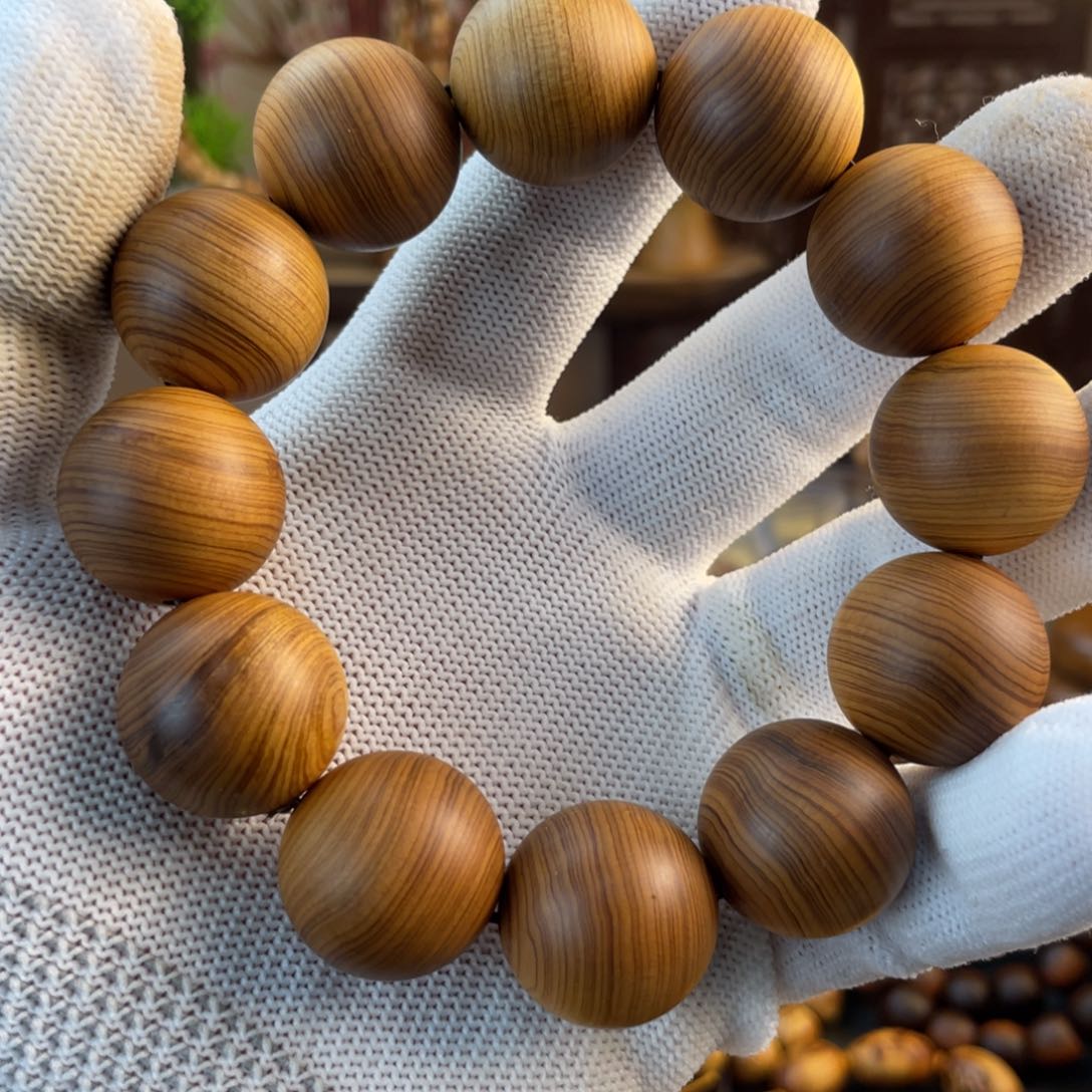 柏木手串/手链太行崖柏陈化干黑油2.0