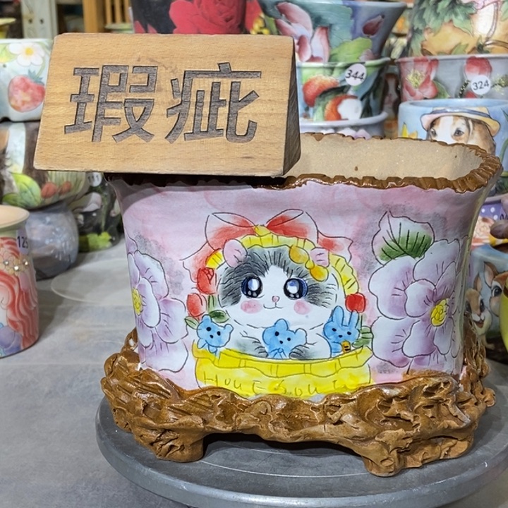 红陶景德镇艺术手绘作品