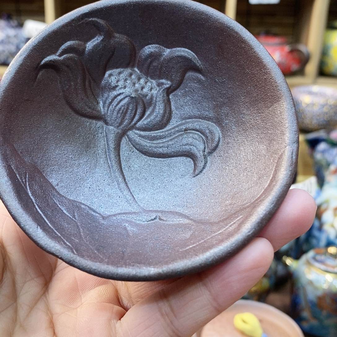 粗陶岩矿志野茶器