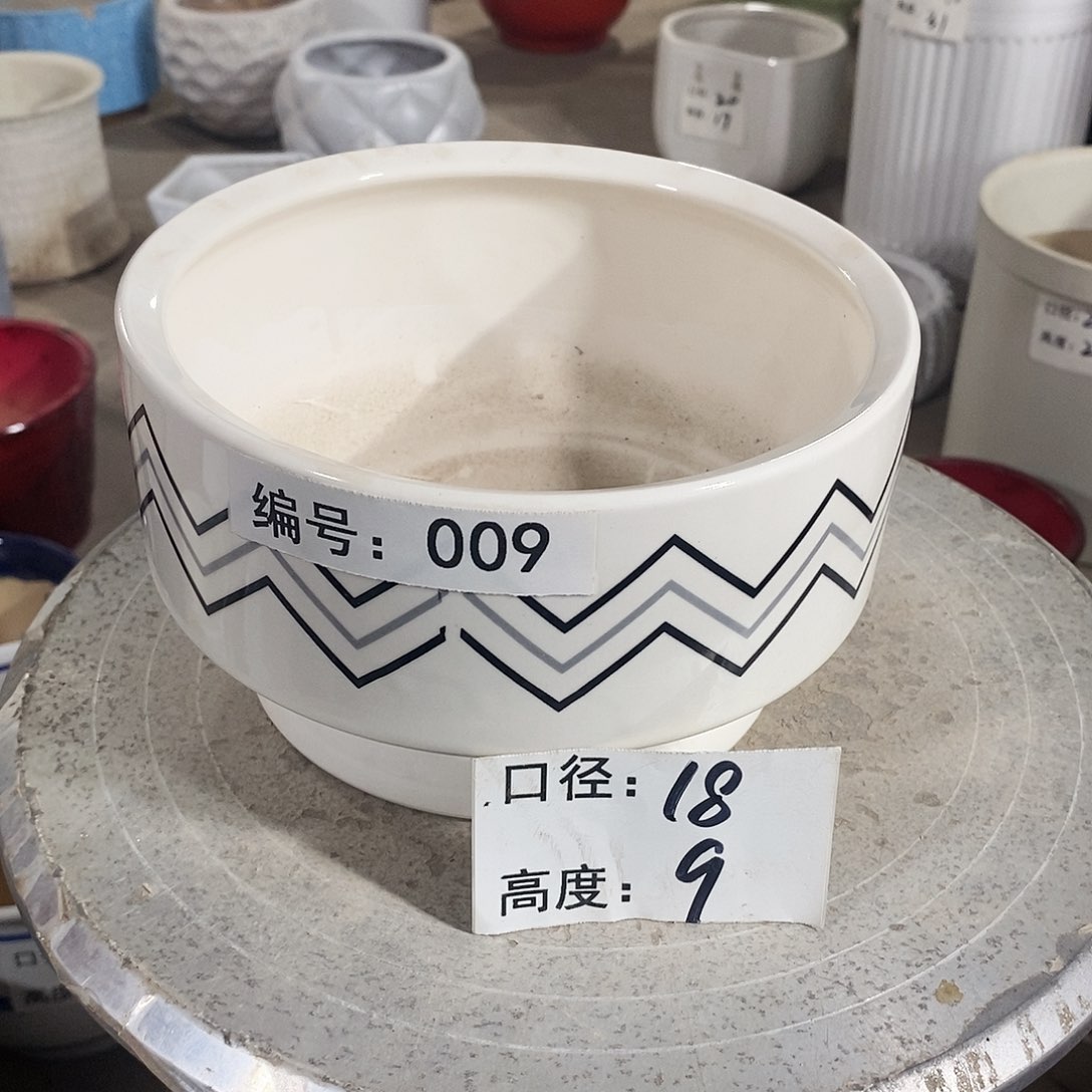 【闪购商品】陶瓷微瑕花盆-CCH009-1个小号