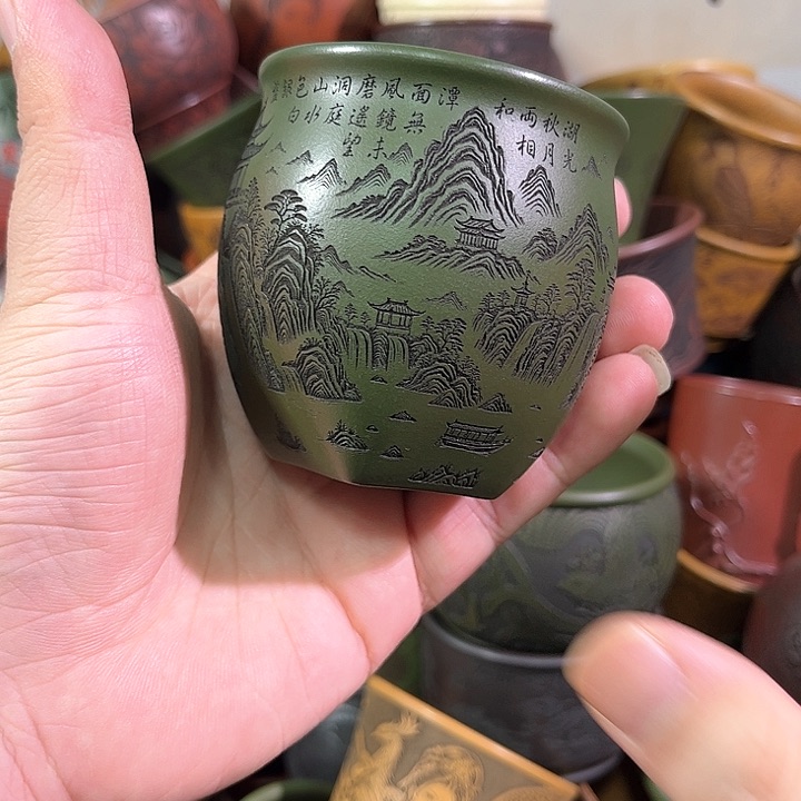 茶杯紫砂全手工紫砂主任杯 