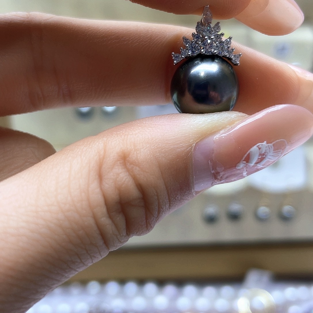 海水珍珠颈饰银S925镶嵌