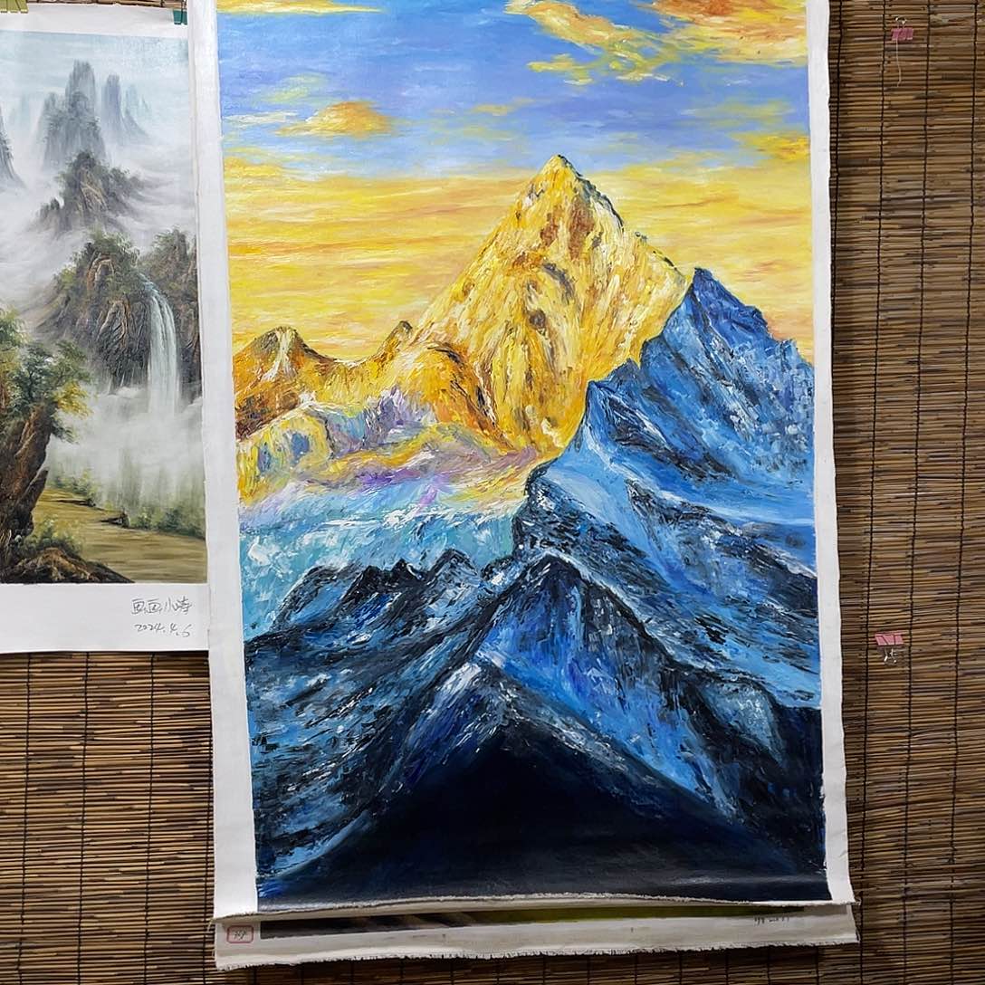 油画薇爽恭喜竞拍成功