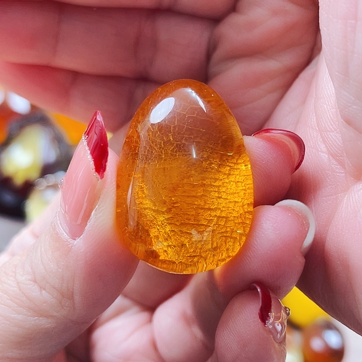 琥珀颈饰未镶嵌吊坠