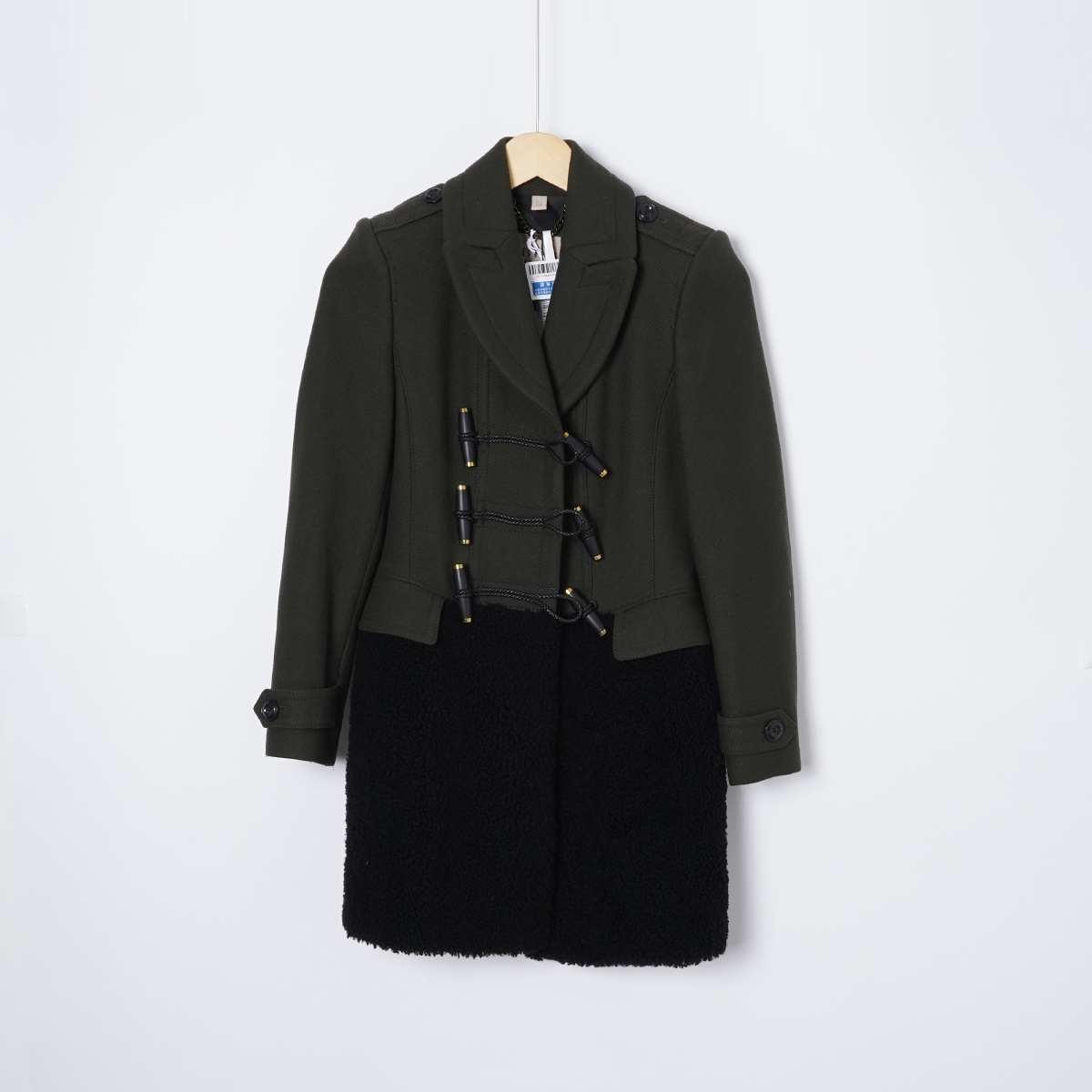 99新 BURBERRY/博柏利 羊毛/YF0203/大衣上衣时尚女装/UK4码外套