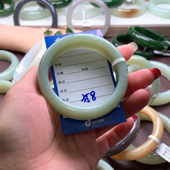 和田玉手镯57未镶嵌