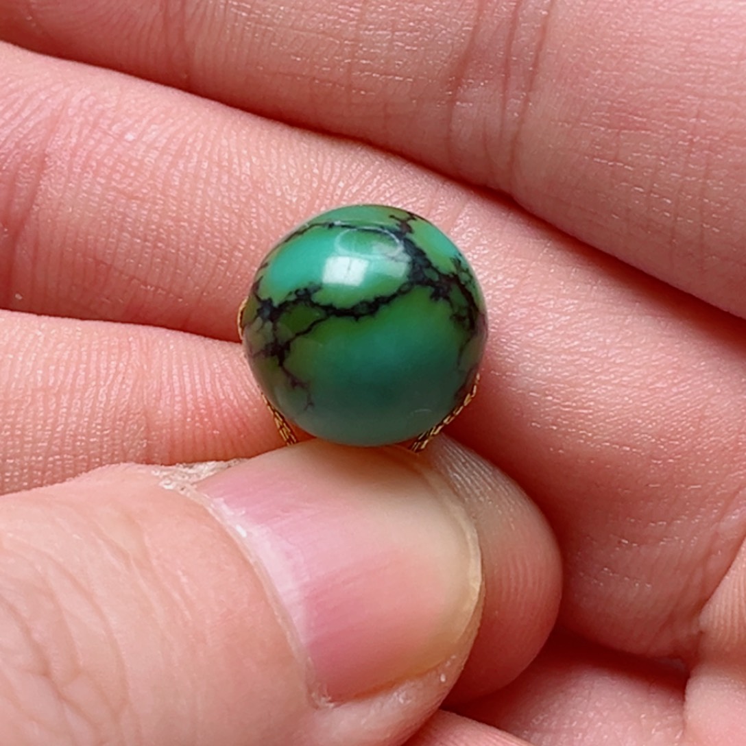 绿松石12.4圆珠未镶嵌