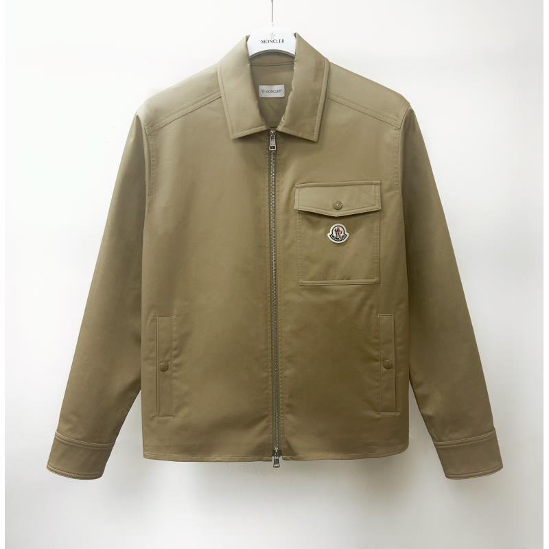 未使用 MONCLER  MJ 春夏胸前毛毡Logo工装拉链夹克外套2F00005