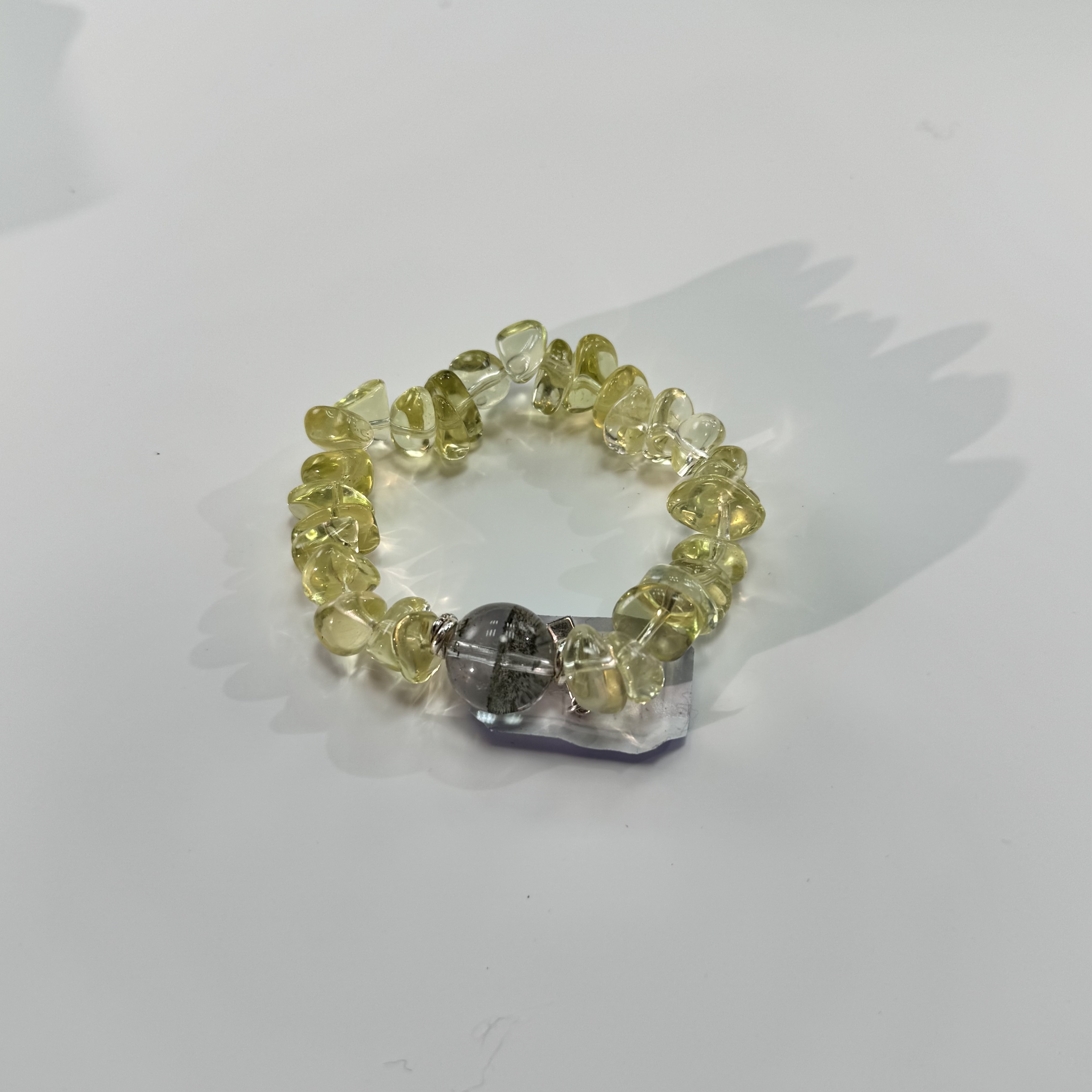 清货【翩翩】天然黄水晶绿幽灵水晶（默认微瑕不退不换）