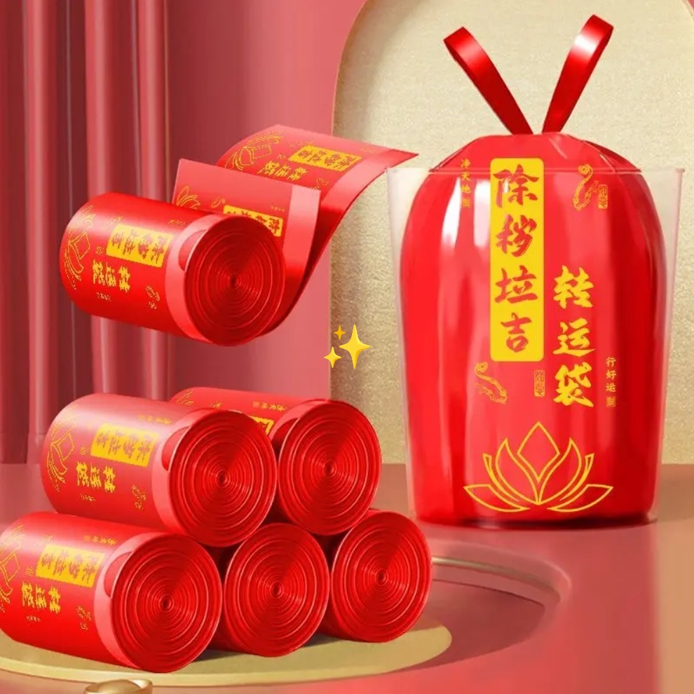 【除秽拉吉转韵袋】大号加厚提绳式免撕抽绳垃圾袋厨房清洁家用收纳
