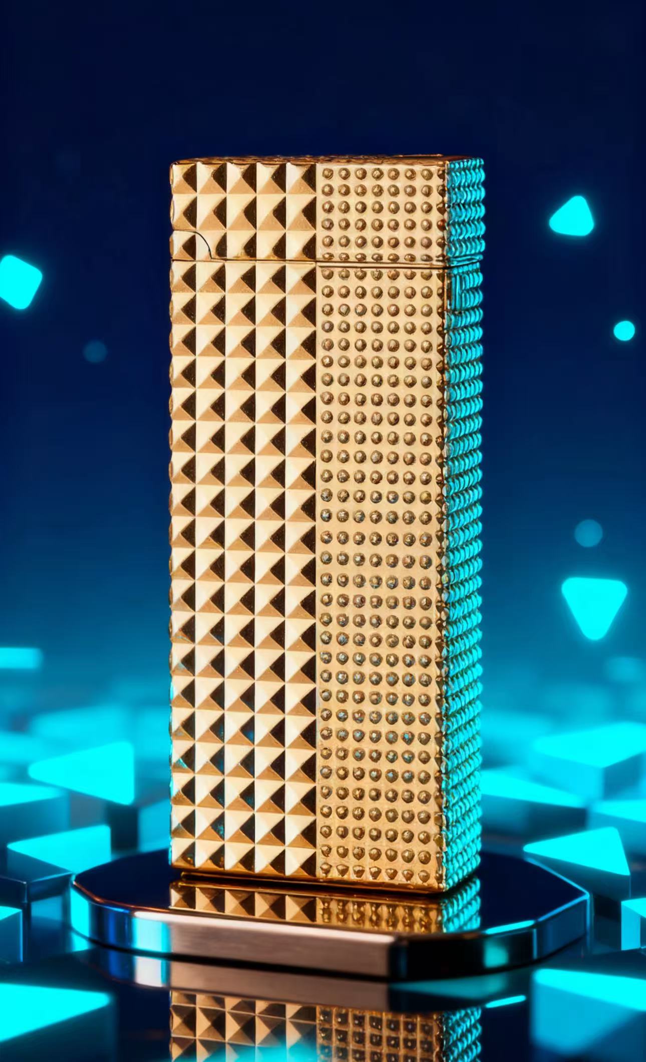 油机巴黎钉金色创意男士时尚经典送礼打火机