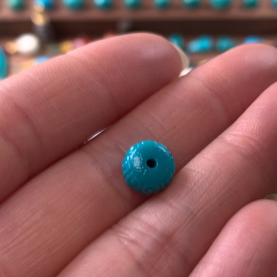 绿松石回纹珠未镶嵌