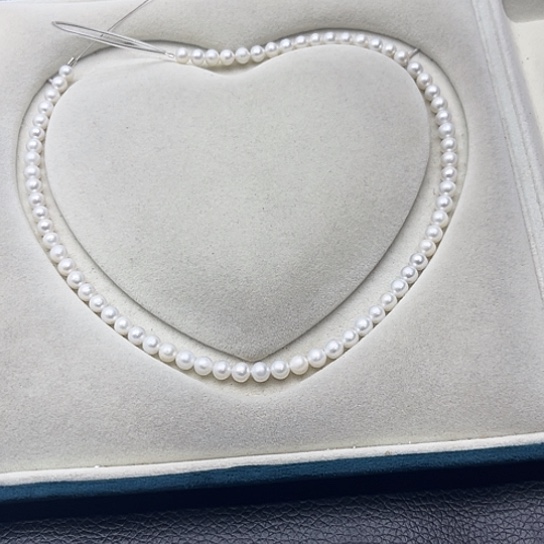 银S925镶嵌淡水珍珠珍珠项链蝶***海7