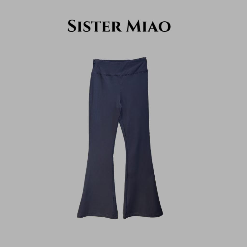 SISTER MIAO •百搭十字微喇叭打底裤