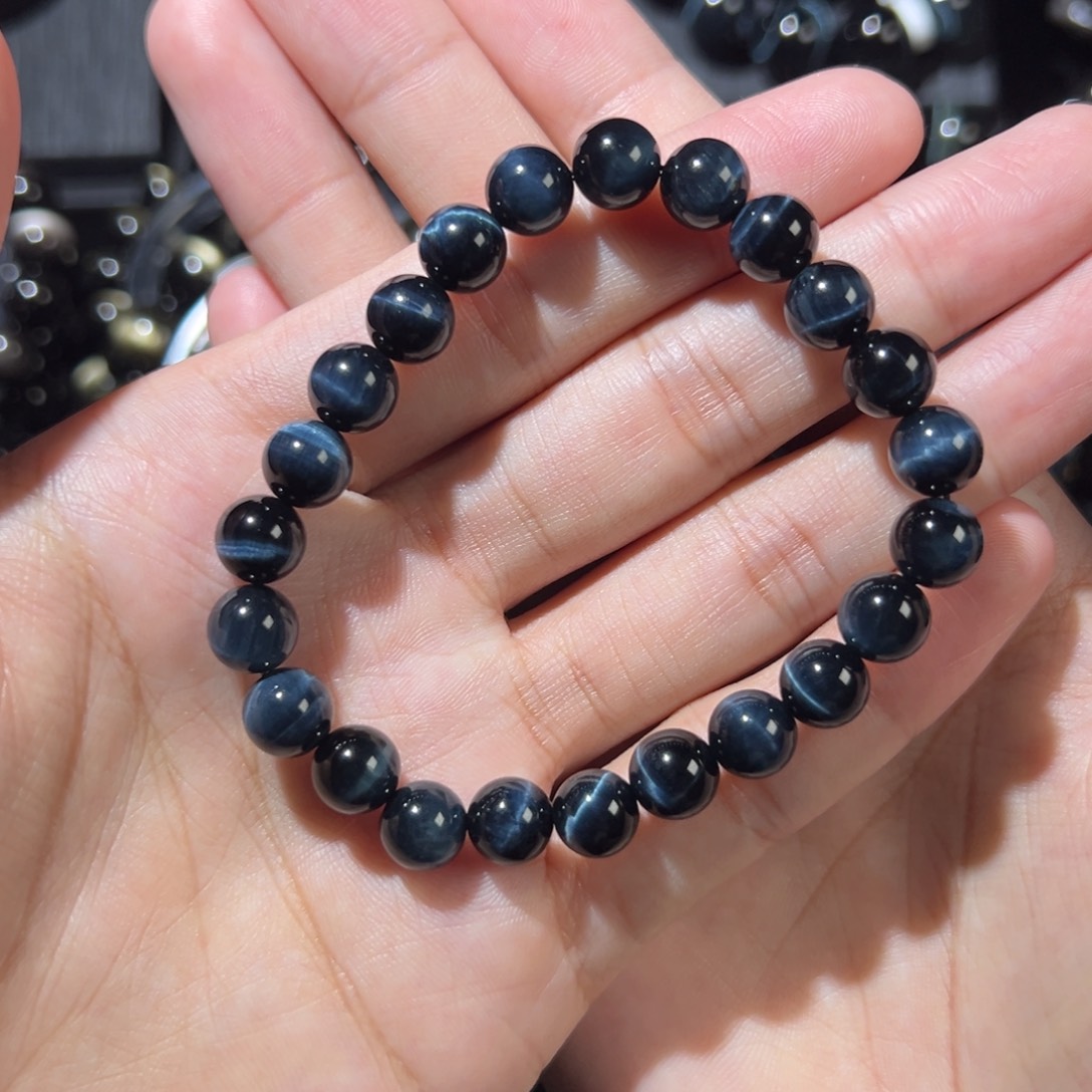 木变石手链未镶嵌雨**H蓝虎8咪